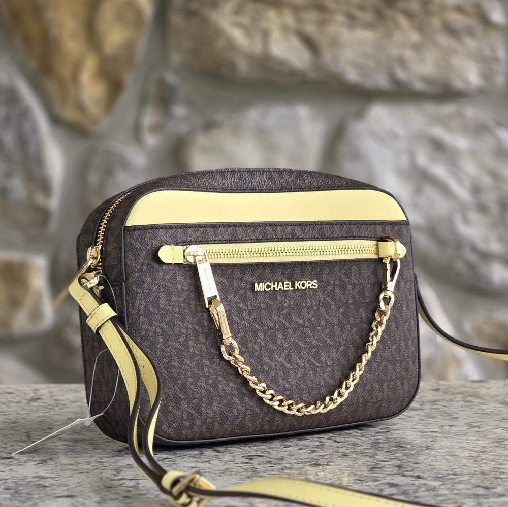 Michael Kors Jet Set Logo Large Crossbody